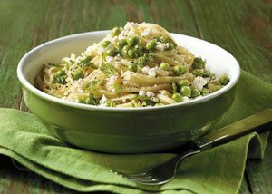 Linguine with Peas and Feta | California Olive Ranch