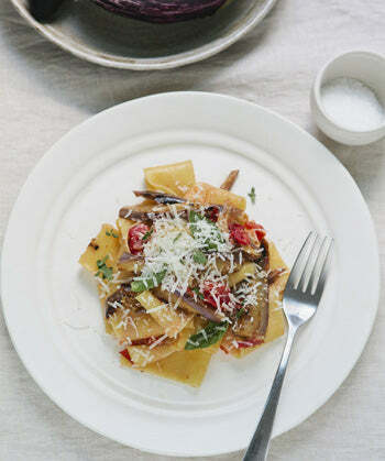 Pappardelle with Eggplant and Tomatoes | California Olive Ranch