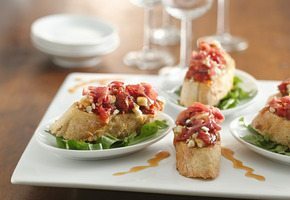 Tomato, Blue Cheese and Prosciutto Bruschetta | California Olive Ranch