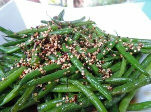 Maple Glazed Green Beans with Toasted Quinoa | California Olive Ranch