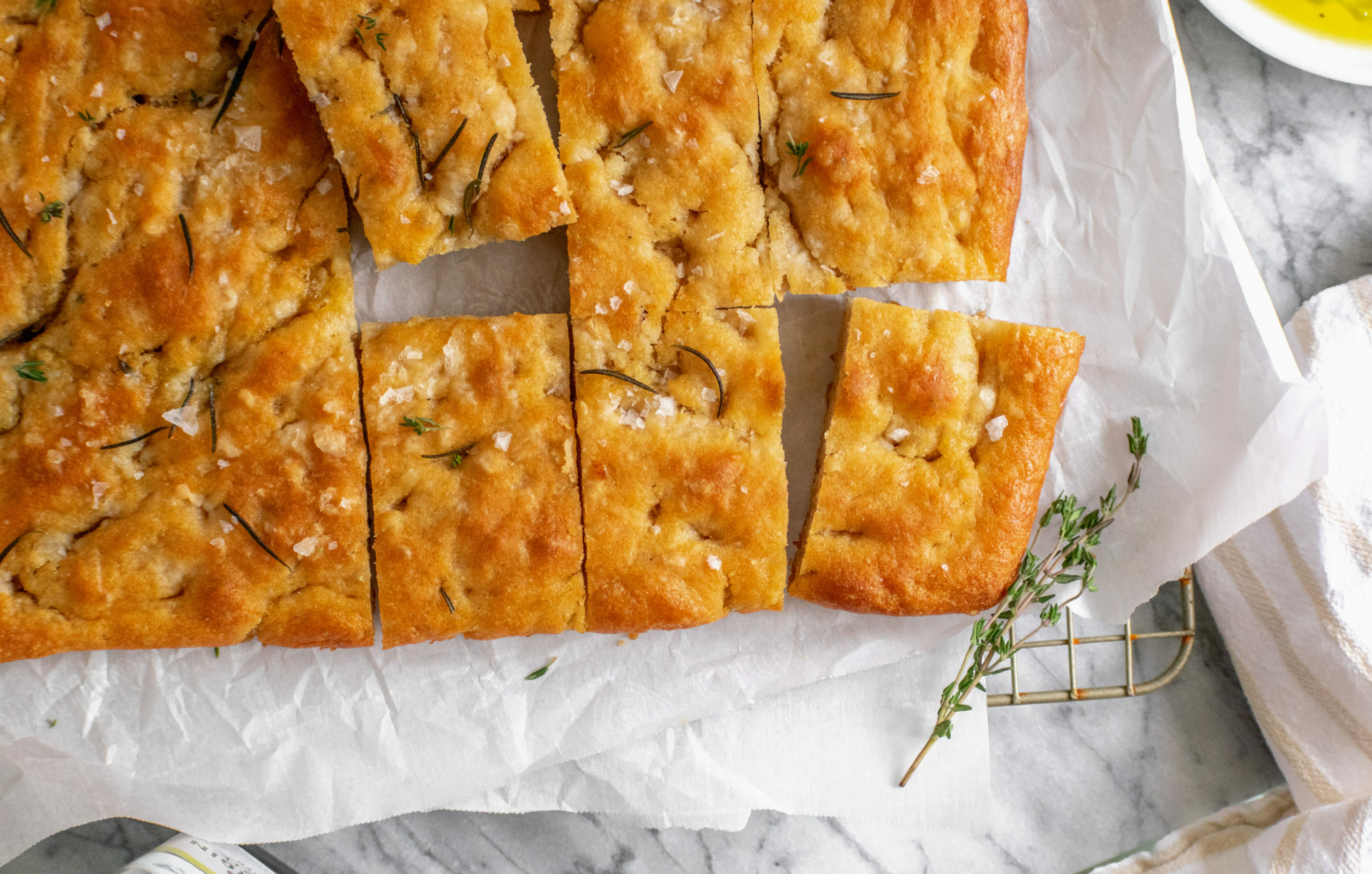 Focaccia with Garlic Dipping Oil | California Olive Ranch