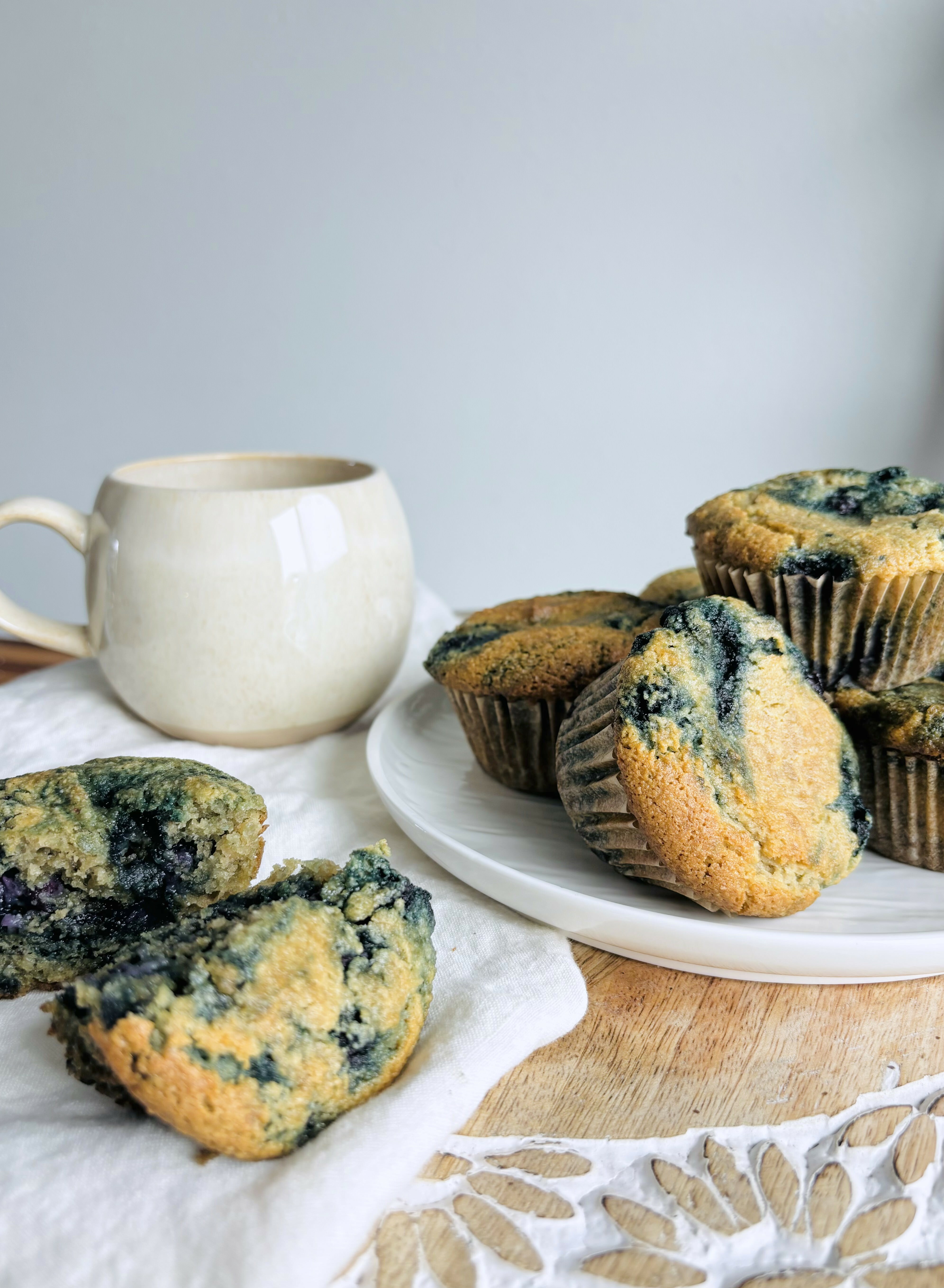 GF, DF Paleo-Friendly Blueberry Muffins | California Olive Ranch