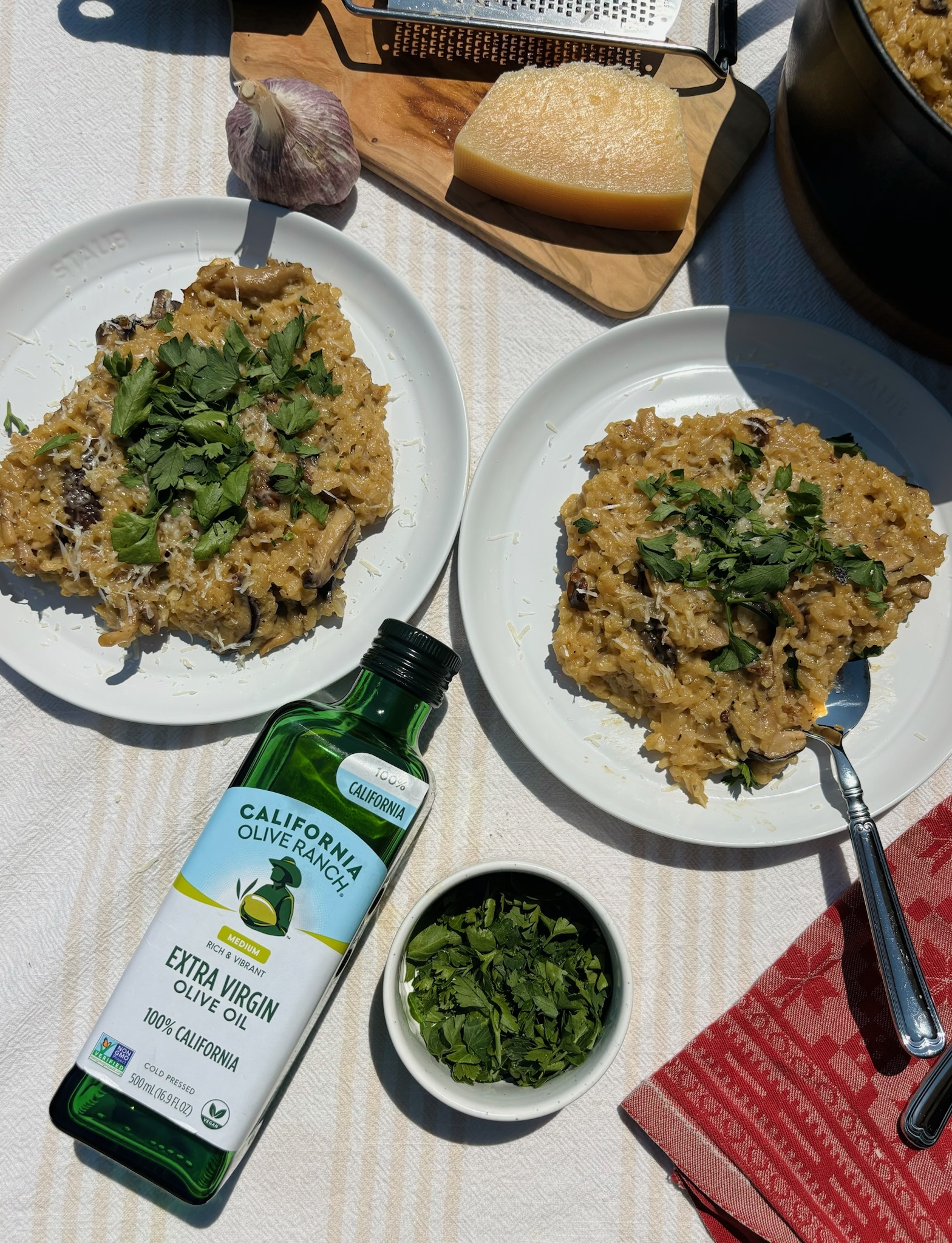 Mushroom Risotto | California Olive Ranch