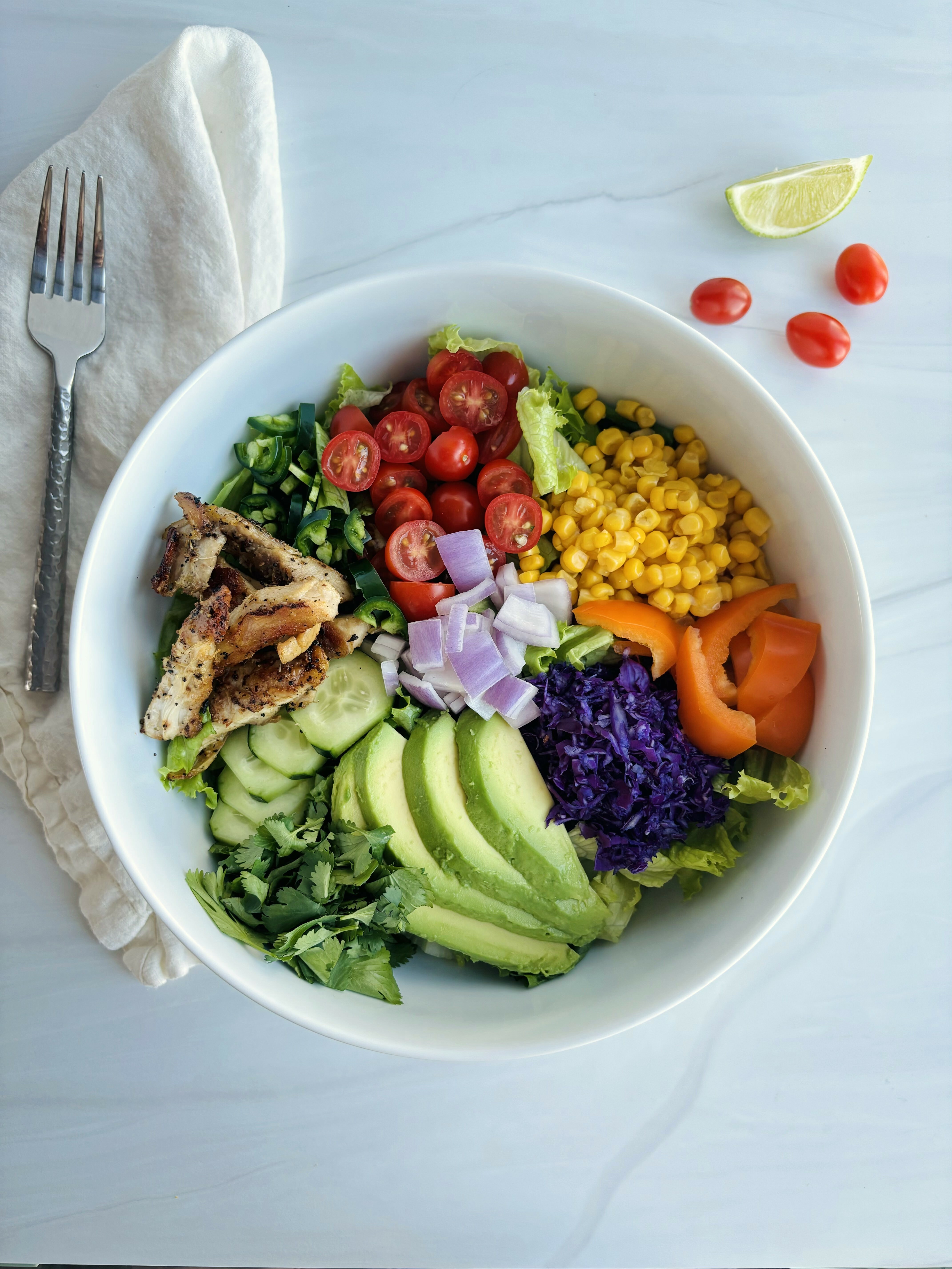 Rainbow Chicken Salad | California Olive Ranch