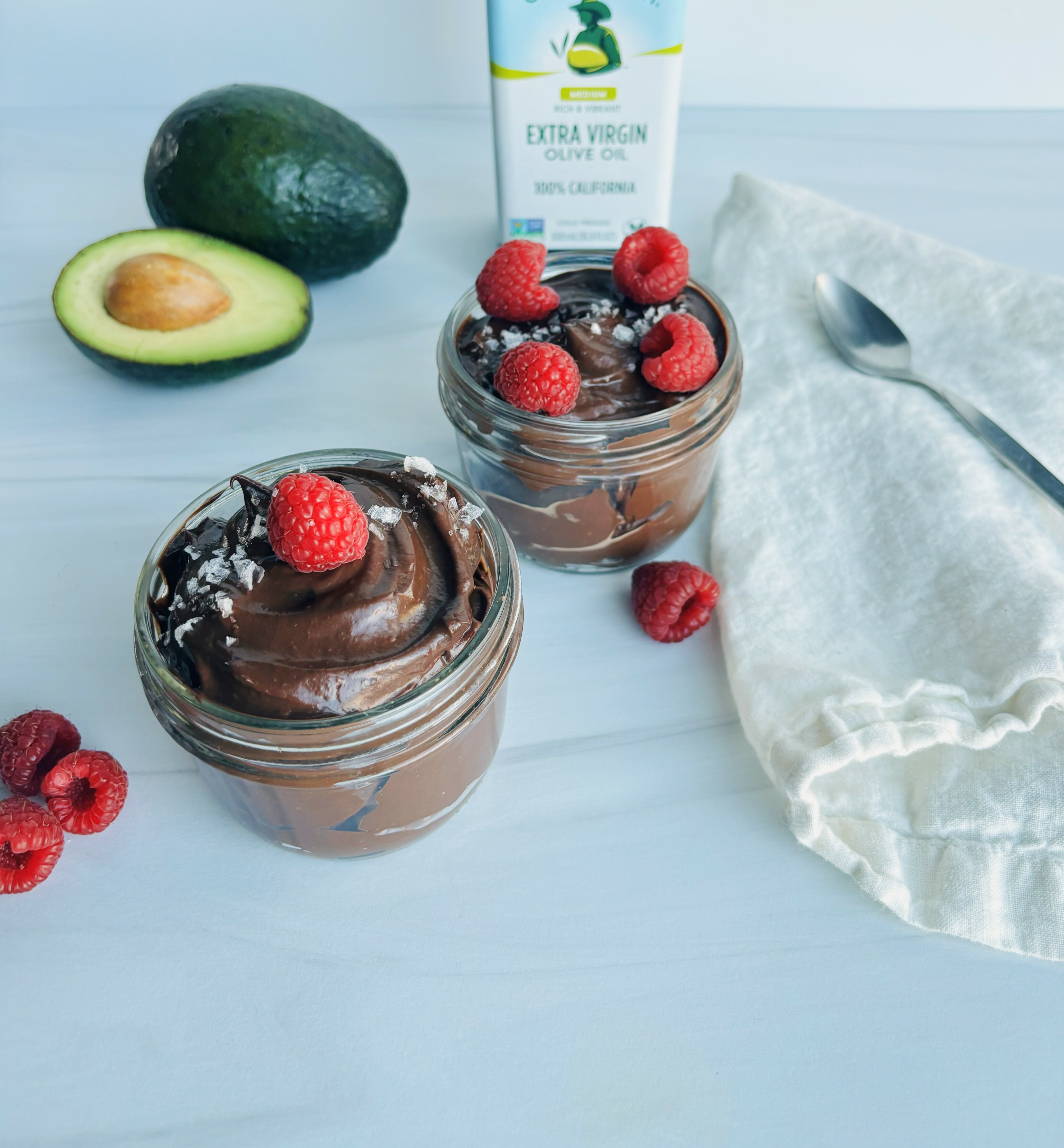 Avocado Chocolate Mousse With Olive Oil and Flaky Salt | California Olive Ranch