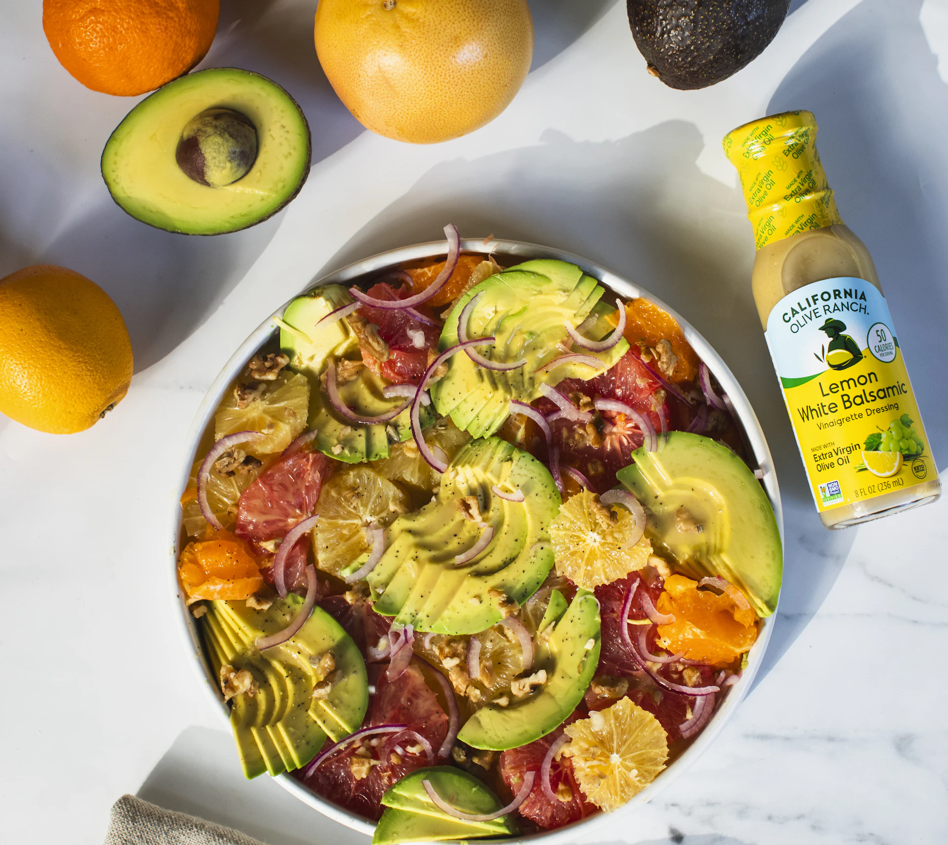 orange salad with balsamic dressing Berry and Orange Spinach Salad with Citrus Balsamic Vinaigrette