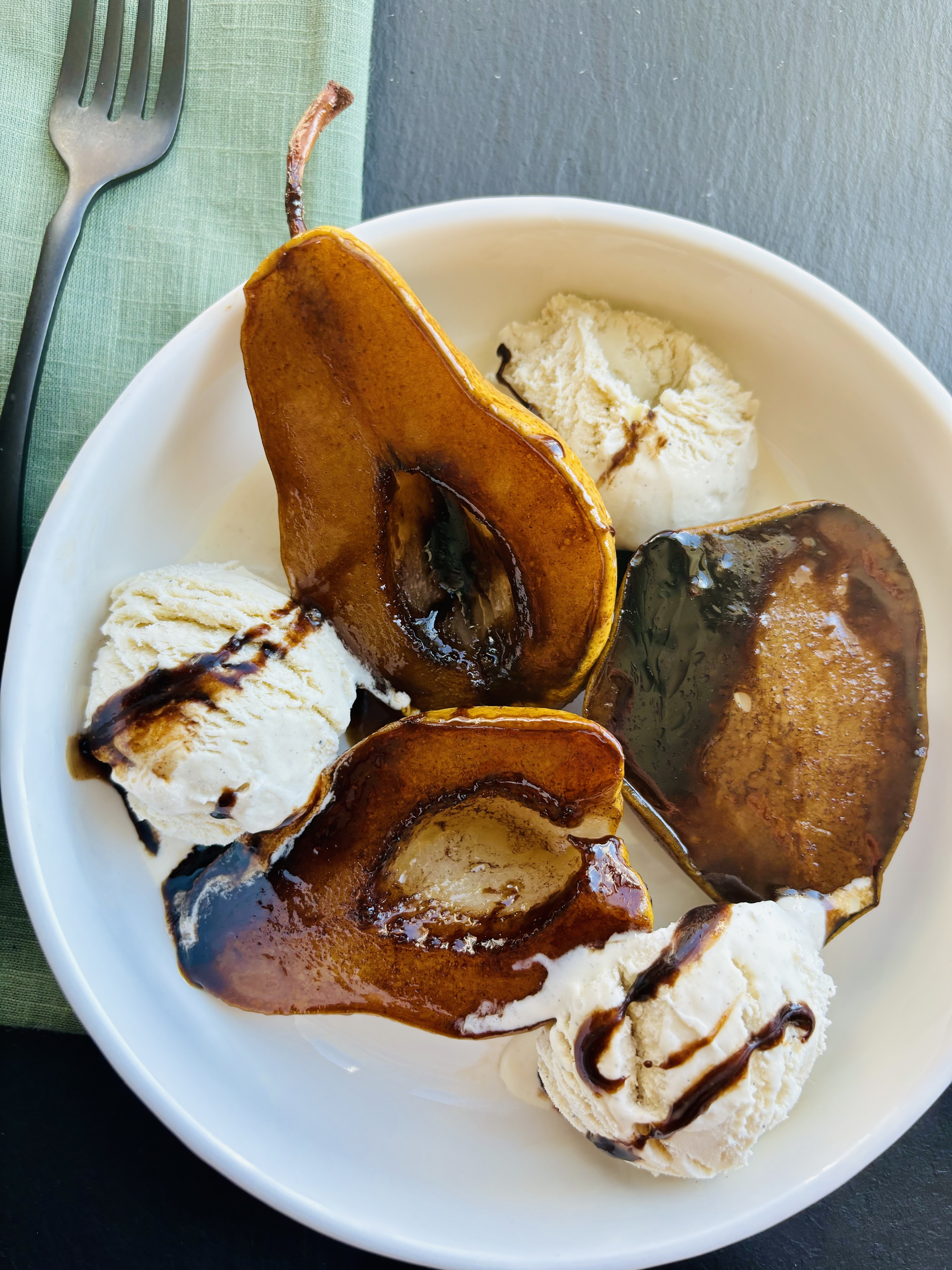 Cherry Balsamic Roasted Pears | California Olive Ranch