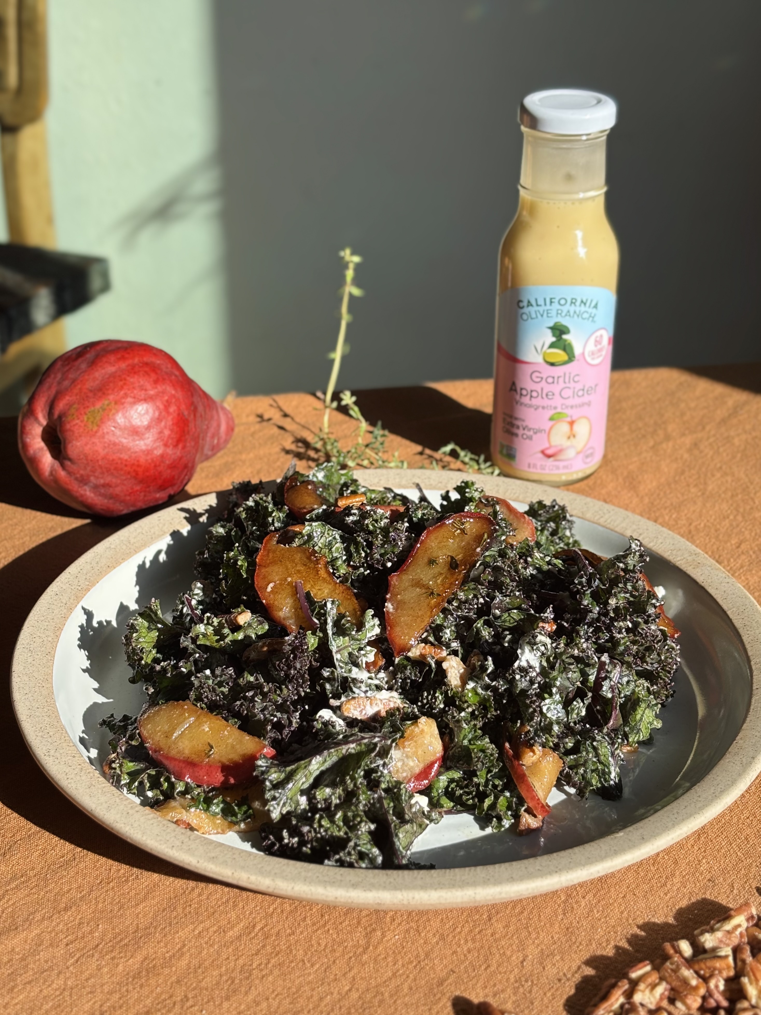 Caramelized Pear & Goat Cheese Salad | California Olive Ranch