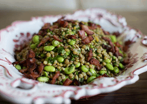 Lentil Salad with Bacon and Edamame | California Olive Ranch