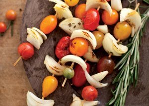 Skewered Lemon-Rosemary Cherry Tomatoes | California Olive Ranch