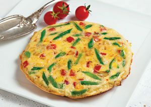 Green Bean Fritatta with Tomato and Onion | California Olive Ranch