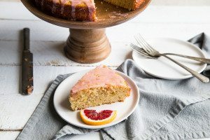 Blood Orange Cardamom Olive Oil Cake