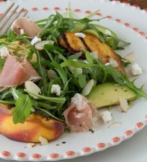 Grilled Peach & Arugula Salad | California Olive Ranch