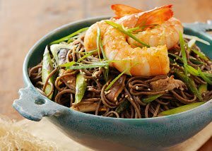 Olive Oilâ€“Poached Shrimp with Soba Noodles | California Olive Ranch