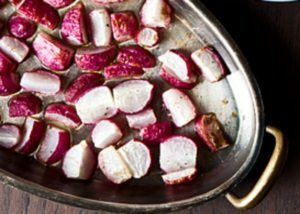 Roasted Radishes with Almond Salsa Verde | California Olive Ranch