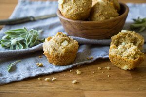 Feta Sage Muffins | California Olive Ranch