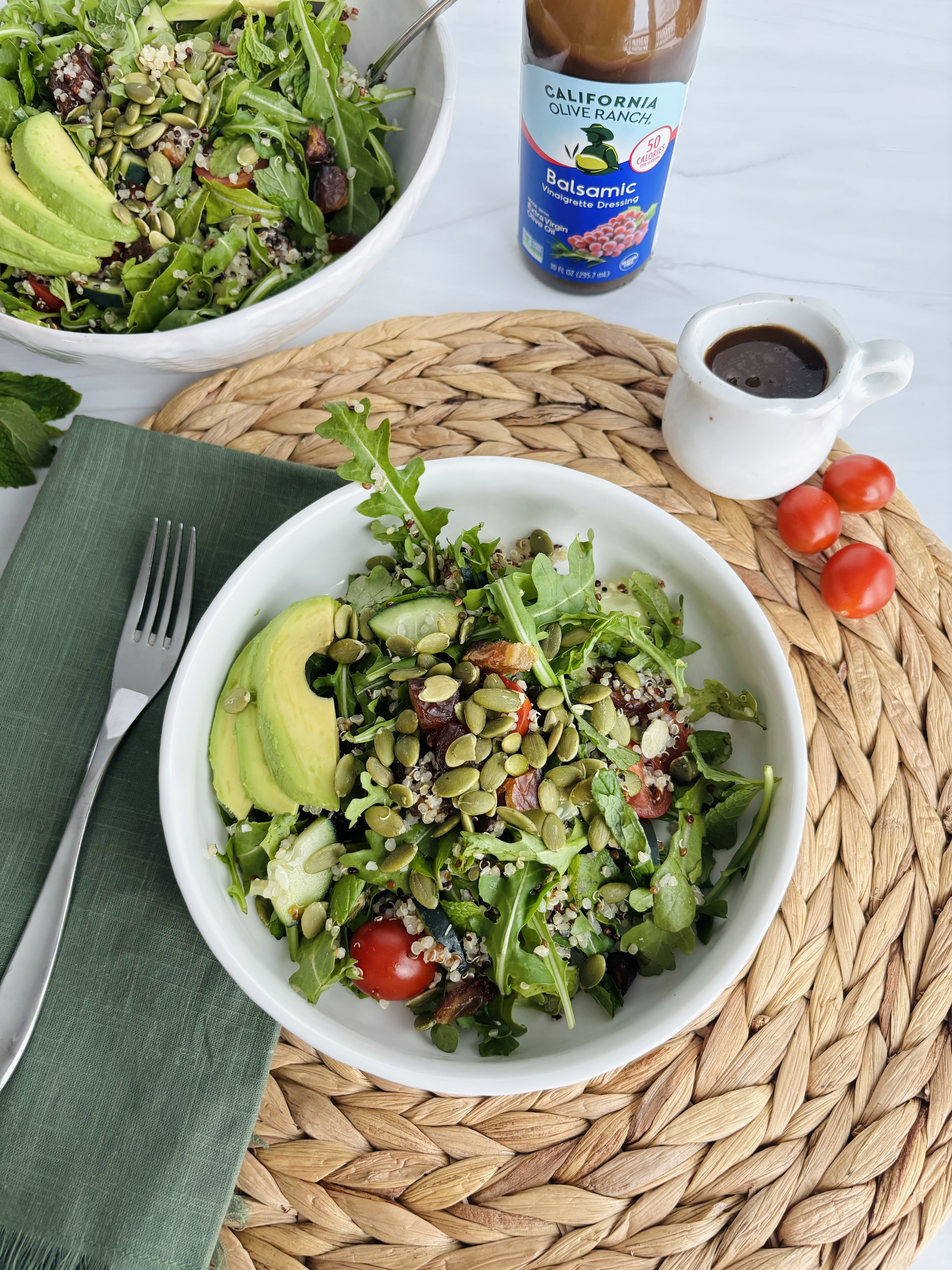 Quinoa, Arugula, Mint Salad with Dates | California Olive Ranch